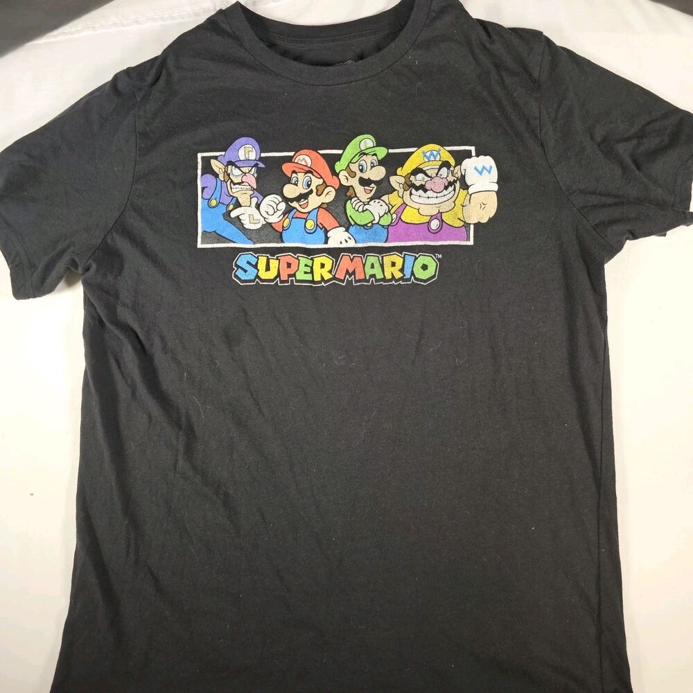 Super Mario Nintendo Original Black Short Sleeve T-Shirt XL